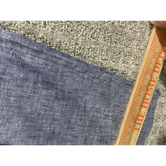 Rachel Zoe Linen Jumper Womens 8 blue Scoop Neck Baggy Leg Cropped Lagenlook - Picture 12 of 14